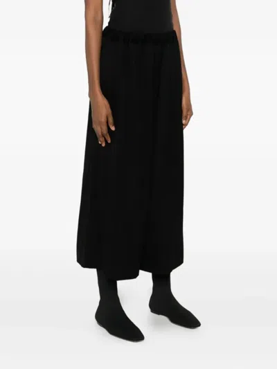 Comme Des Garçons Elasticated Trousers In Black