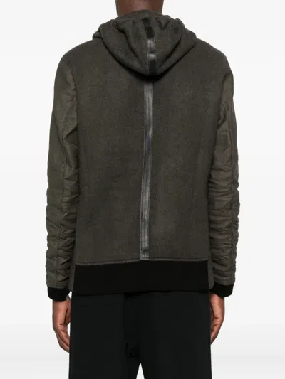Layer Zero Panelled Hooded Jacket In Brown