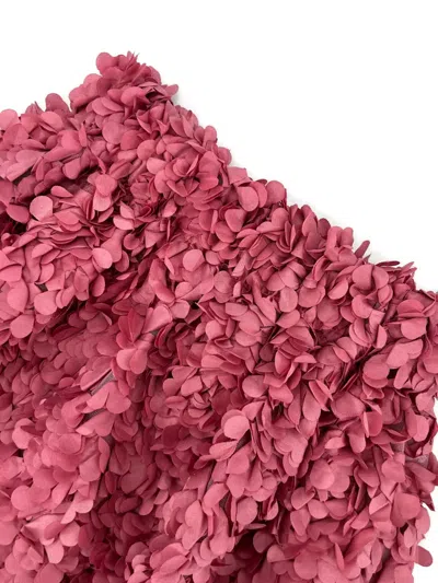 La Stupenderia Petal-embellished Skirt In Pink