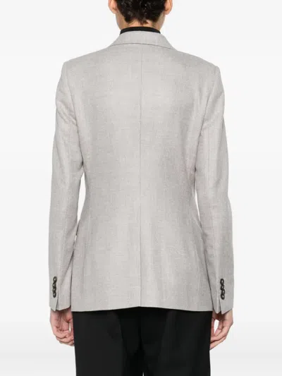 Tagliatore Buttoned Jacket In Gray