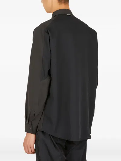 And Wander Zip-pocket Shirt In Black