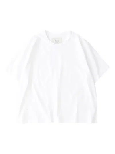 Studio Nicholson White Cotton Piu Over Shirt In White