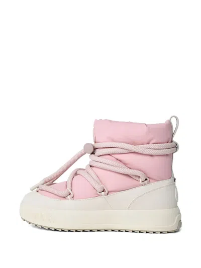 Moncler Altive Mid Snow Boots In Pink