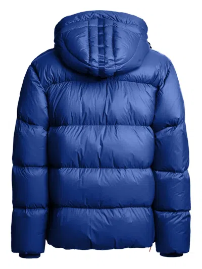Parajumpers Hooded Puffer Jacket In Blue