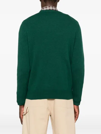 Mc2 Saint Barth Graphic Print Crew Neck Sweatshirt In Green