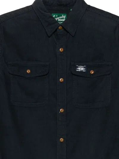 Superdry Corduroy Shirt In Blue