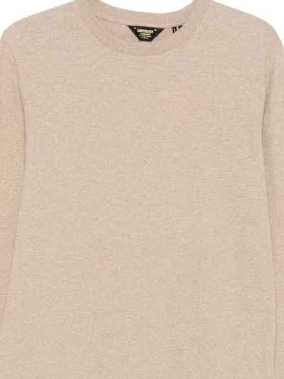 Superdry Long Sleeve T-shirt In Neutral
