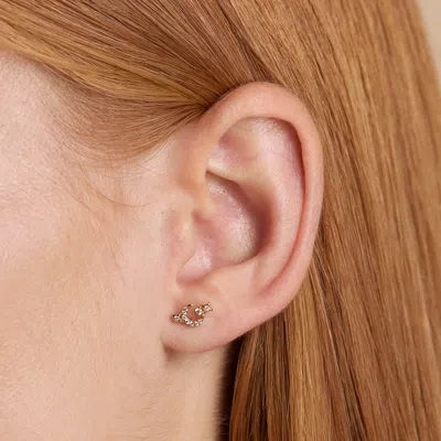 Astrid &amp; Miyu Moon Cluster Studs Cracker  / No Micron / No Size