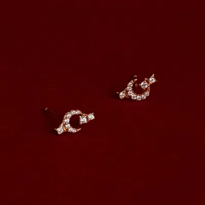 Astrid &amp; Miyu Moon Cluster Studs Cracker  / No Micron / No Size