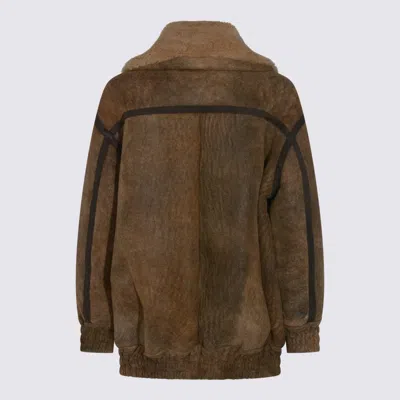 Salvatore Santoro Camel Leather Jacket In Brown