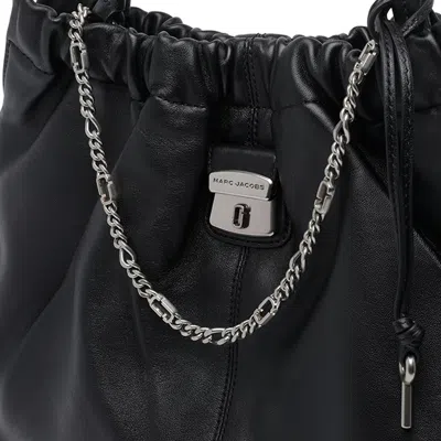 Marc Jacobs Leather Shoulder Bag With Chain And Straps In Black
