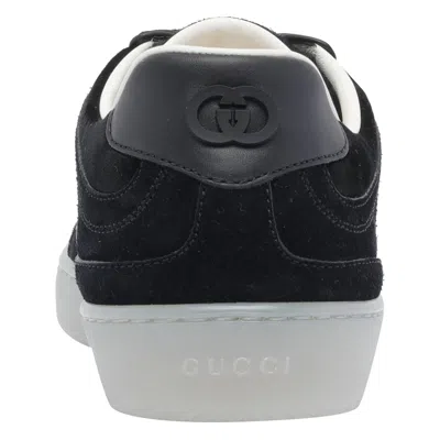 Gucci G75 Low Top Sneakers With Rubber Sole In Black