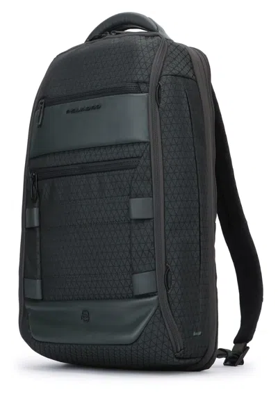Piquadro Geometric-pattern Backpack In Gray