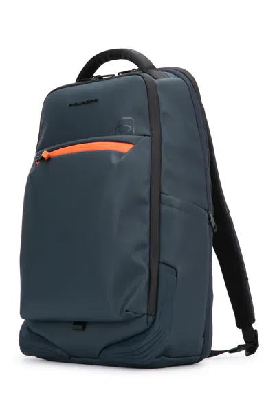 Piquadro Versatile Backpack Featuring Multiple Pockets In Blue