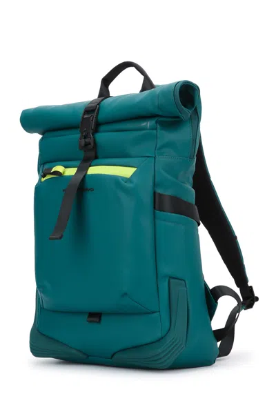 Piquadro Roll-top Backpack In Green