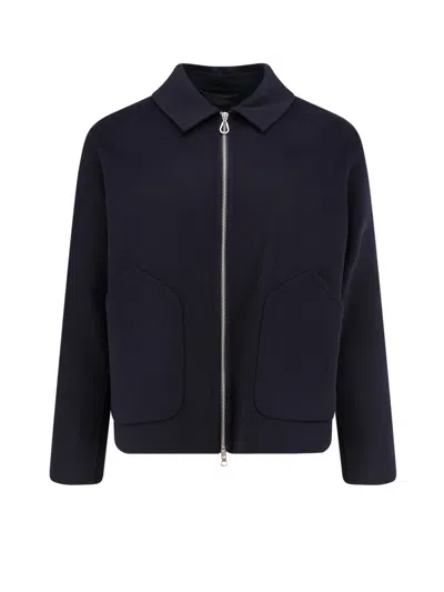 Paltò Dante Zip-up Shirt Jacket In Blue