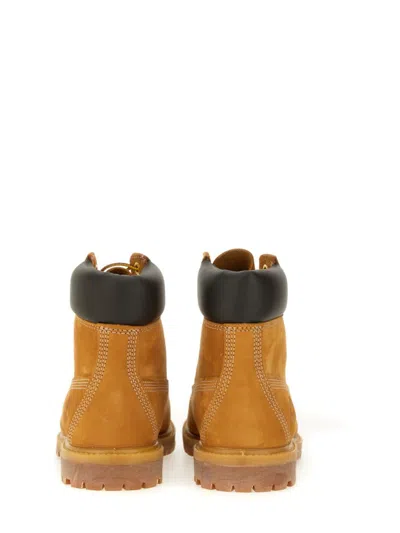 Timberland 6 Inch Premium Waterproof Lace-up Boots In Gold