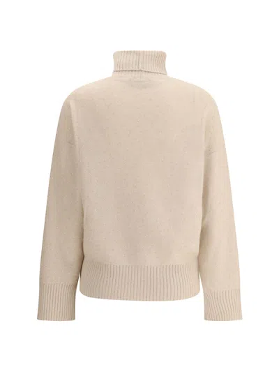 Fabiana Filippi Sequin-embellished Turtleneck Sweater In Neutral