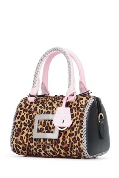 Roger Vivier Belle Vivier Bag In Pony Effect Leather In Multi