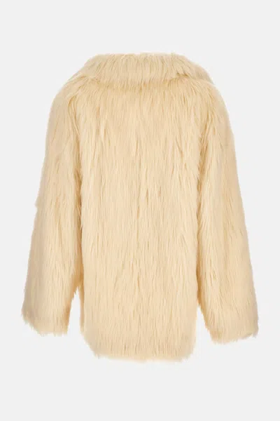 Stand Studio Cappotto Katalina In Ecopelliccia In Neutral