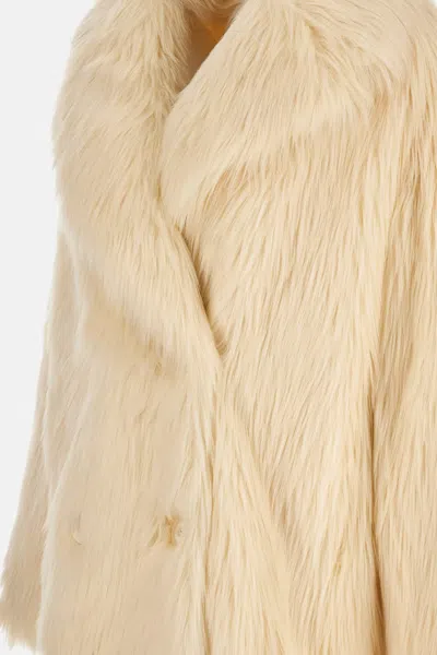 Stand Studio Cappotto Katalina In Ecopelliccia In Neutral