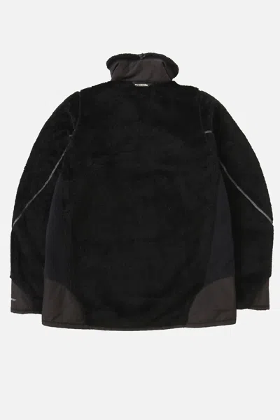 And Wander 18 High Loft Fleece Jacket In Black