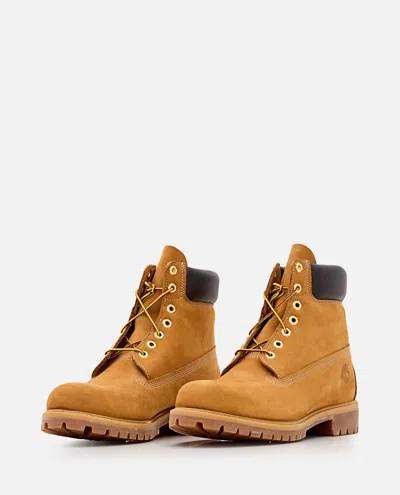 Timberland Premium 6 Inch Lace Up Waterproof Boot In Gold