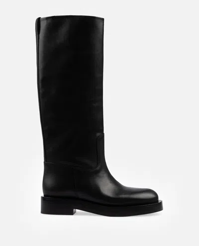 Paris Texas Black Napa Leather Boots In Black