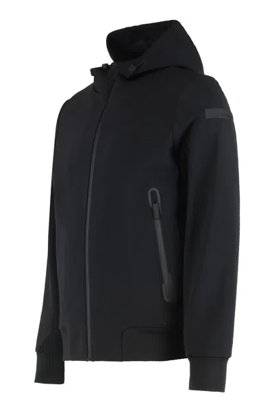 Rrd - Roberto Ricci Design Technical Fabric Jacket With Hood In Black
