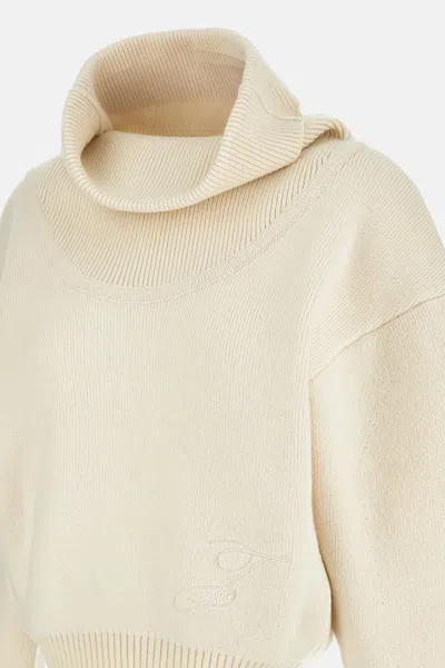 Jacquemus Jersey "ball" In White