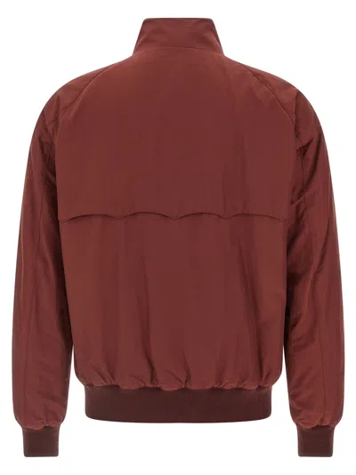 Baracuta Zip High-neck Jacket In Red