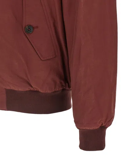 Baracuta Zip High-neck Jacket In Red