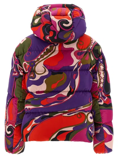 Pucci Abstract-print Puffer Jacket Clothing In Multi