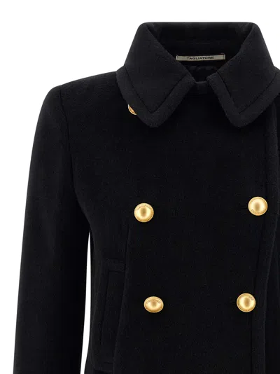 Tagliatore 'blanche' Coat In Black