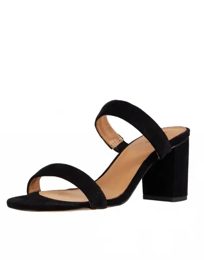 Soludos Women's Ines Heel In Black Suede In Black