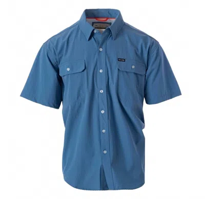 Fieldstone Men's Angling Fever Button Up Shirt In Blue In Blue