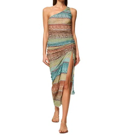 Misa Sirena Dress In Paisley Ombre Mesh In Multi