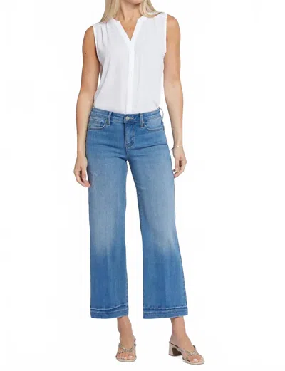 Nydj Teresa Wide Leg Ankle Jean In Riviera Sky In Blue