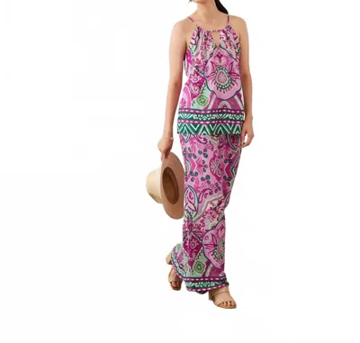 Karen Kane Keyhole Tank Top In Print In Multi