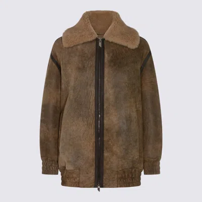 Salvatore Santoro Jackets Brown In Brown