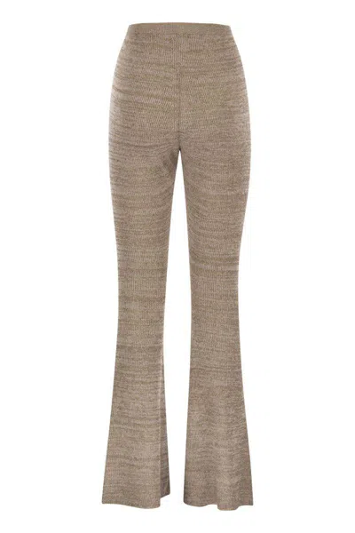 Fabiana Filippi Elastic Waist Casual Pants In Neutral