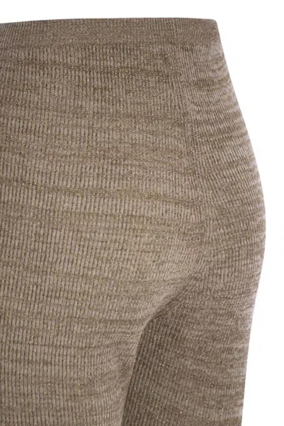 Fabiana Filippi Elastic Waist Casual Pants In Neutral