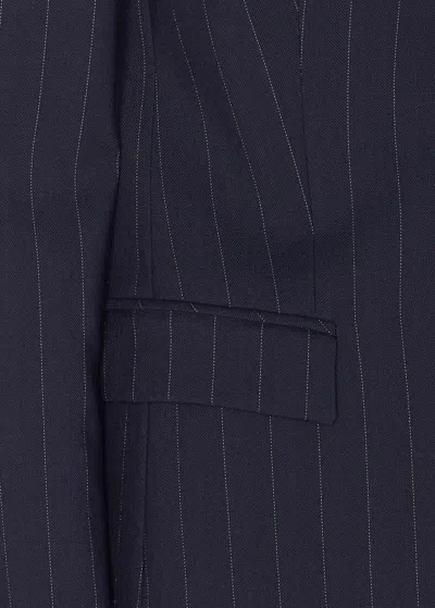 Pinko Blue Kebab Jacket With Frontal Button Closure In Multi