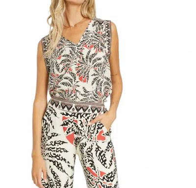Caballero Odette Top In Camo Canopy In Multi