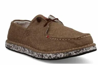 Twisted X Men's Circular Project Boat Shoe In Brown In Brown