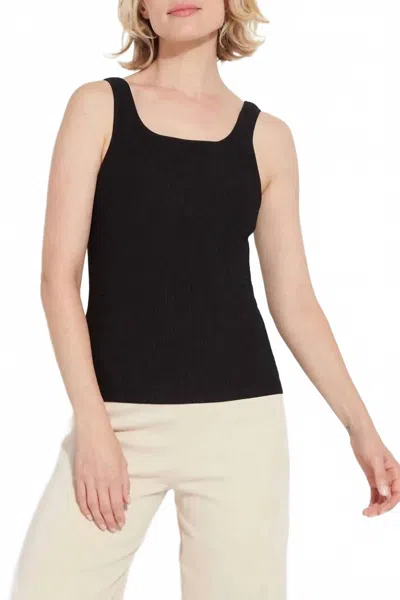 Lyssé Avril Sculpting Knit Tank Top In Black In Black
