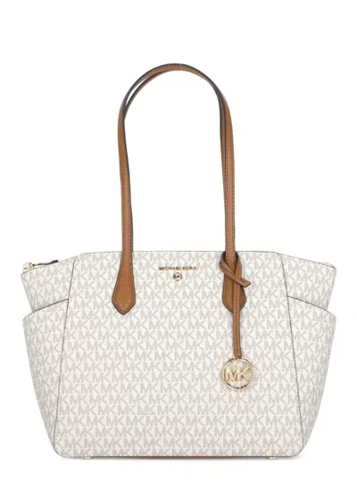 Michael Michael Kors Marylin Shoulder Bag In White