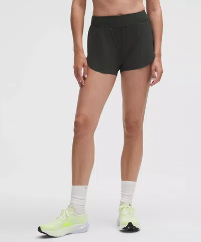 Lululemon Fast And Free High-rise Classic-fit Split Short 3" In Gray