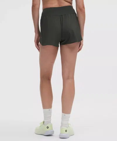 Lululemon Fast And Free High-rise Classic-fit Split Short 3" In Gray