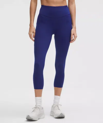 Lululemon Fast And Free High-rise Crop 23" In Blue